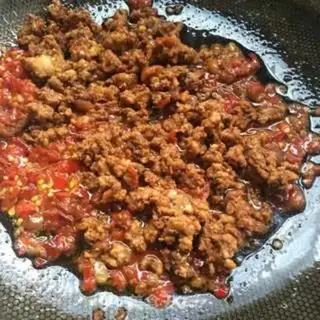 Make Spicy bean-dry rice line step 3