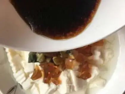 Make Homemade egg tofu step 2