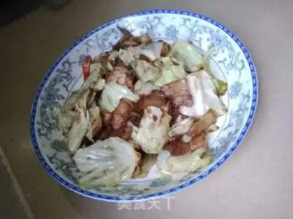 Make Five-flower meat-man tore the dishes step 2