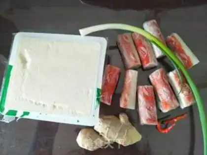 Make Crab sticks, tofu step 0