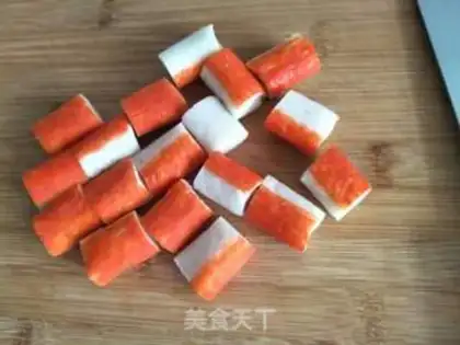 Make Crab sticks, tofu step 2