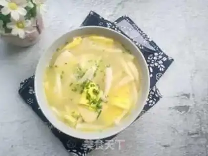 Make Protein sea mushroom tofu soup step 5