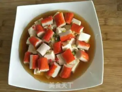 Make Crab sticks, tofu step 4