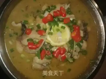Make The gold soup and sour fish step 10
