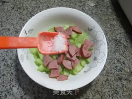 Make Elbow ham and cucumber step 6