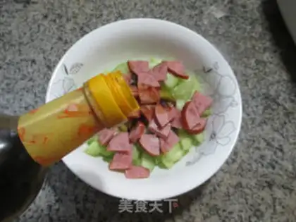 Make Elbow ham and cucumber step 7