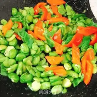 Make Twin peppers, sweet peas step 5