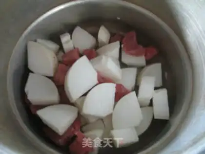 Make The radishes in the snow step 3