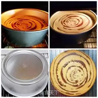 Make Yogurt zebra cake step 6