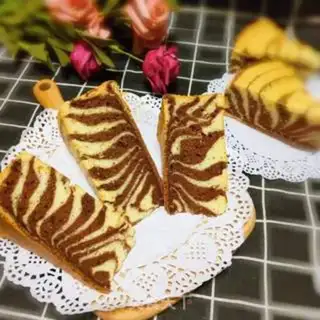 Make Yogurt zebra cake step 7