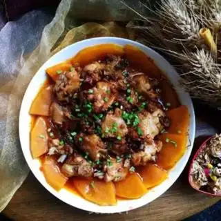 Make Chicken wings steam pumpkins step 9
