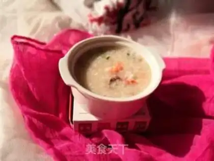 Make Beef shrimp congee step 1