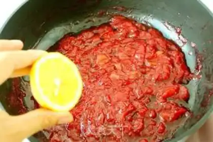 Make Homemade cherry sauce step 5