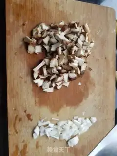 Make Mushroom beef fried rice step 1