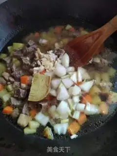 Make Curry beef rice step 6
