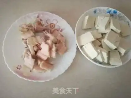 Make Black-muck cabbage and tofu step 1