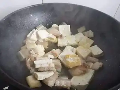 Make Black-muck cabbage and tofu step 2