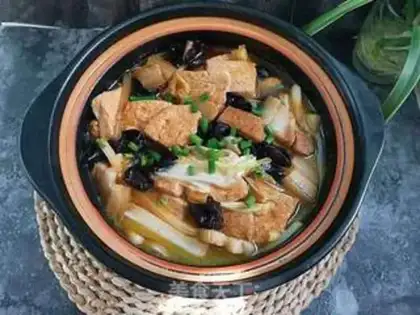 Make Black-muck cabbage and tofu step 4
