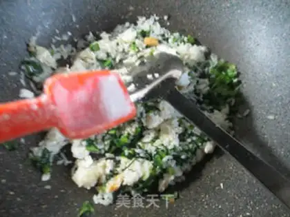 Make Quaffle duck egg fried rice step 3