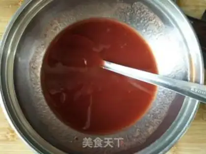 Make Tomato tofu step 1