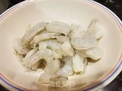 Make Peach shrimp step 1