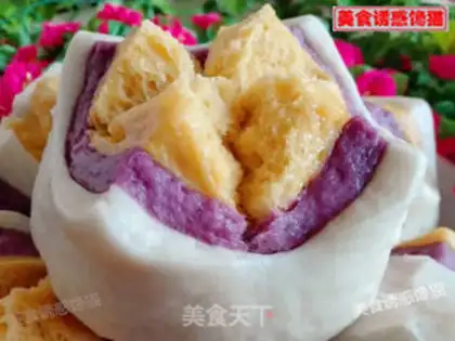 Make Three-colored buns step 9