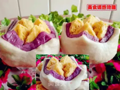 Make Three-colored buns step 10