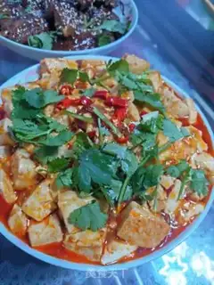 Make Spicy tofu step 6