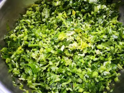 Make Celery dumplings step 0