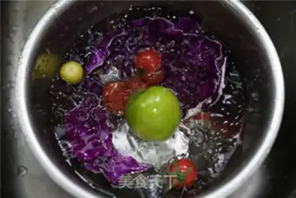 Make A salad from the oatmeal step 1