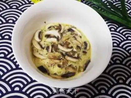 Make Goose eggs steam mushrooms step 4