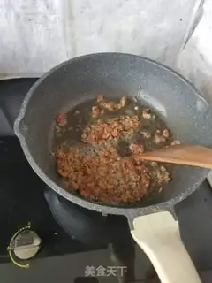 Make Beef pumpkin fried rice step 2