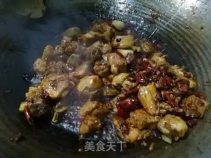 Make Spicy fan chicken leg step 5