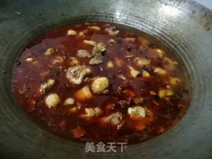 Make Spicy fan chicken leg step 6