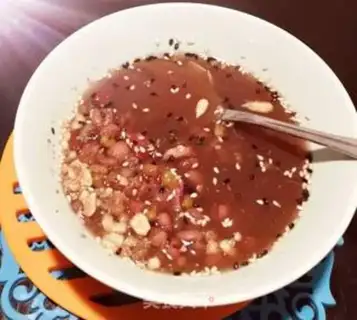Make "Red green bean rice roses" step 2