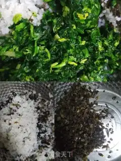 Make A spinach egg bun step 3