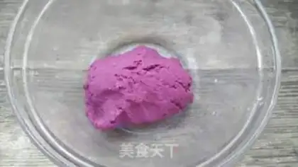 Make Potato red sugar sesame cake step 3
