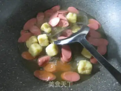 Make Tofu ham fan soup step 8