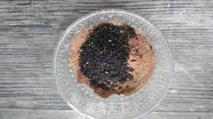 Make Potato red sugar sesame cake step 6