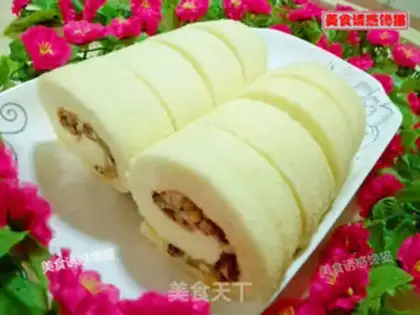 Make Red-tree cake roll step 9