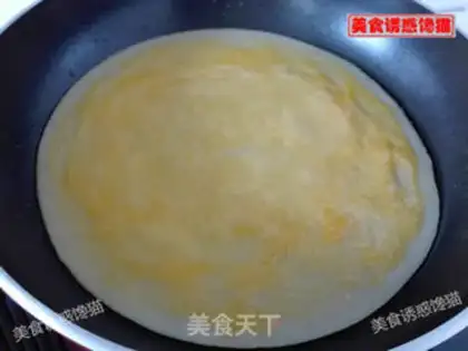 Make Egg cream burrito step 5