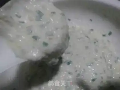 Make Tombo shrimp pancakes step 1