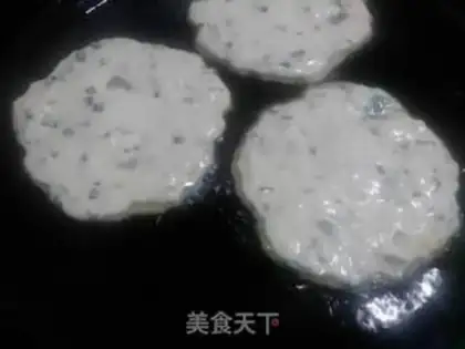 Make Tombo shrimp pancakes step 2