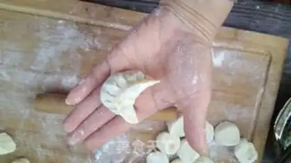 Make Green mushroom dumplings step 8