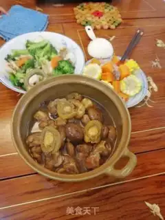 Make Fish, mushrooms, pork step 4