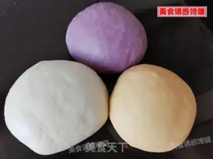 Make Three-colored buns step 3
