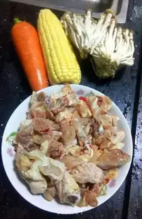 Make Corn carrot chicken soup step 0