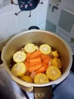 Make Corn carrot chicken soup step 2
