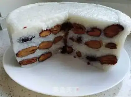 Make The rice date cake step 6