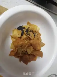 Make A dumpling-skin chip step 7